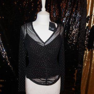 Paige Meena Shimmer Top